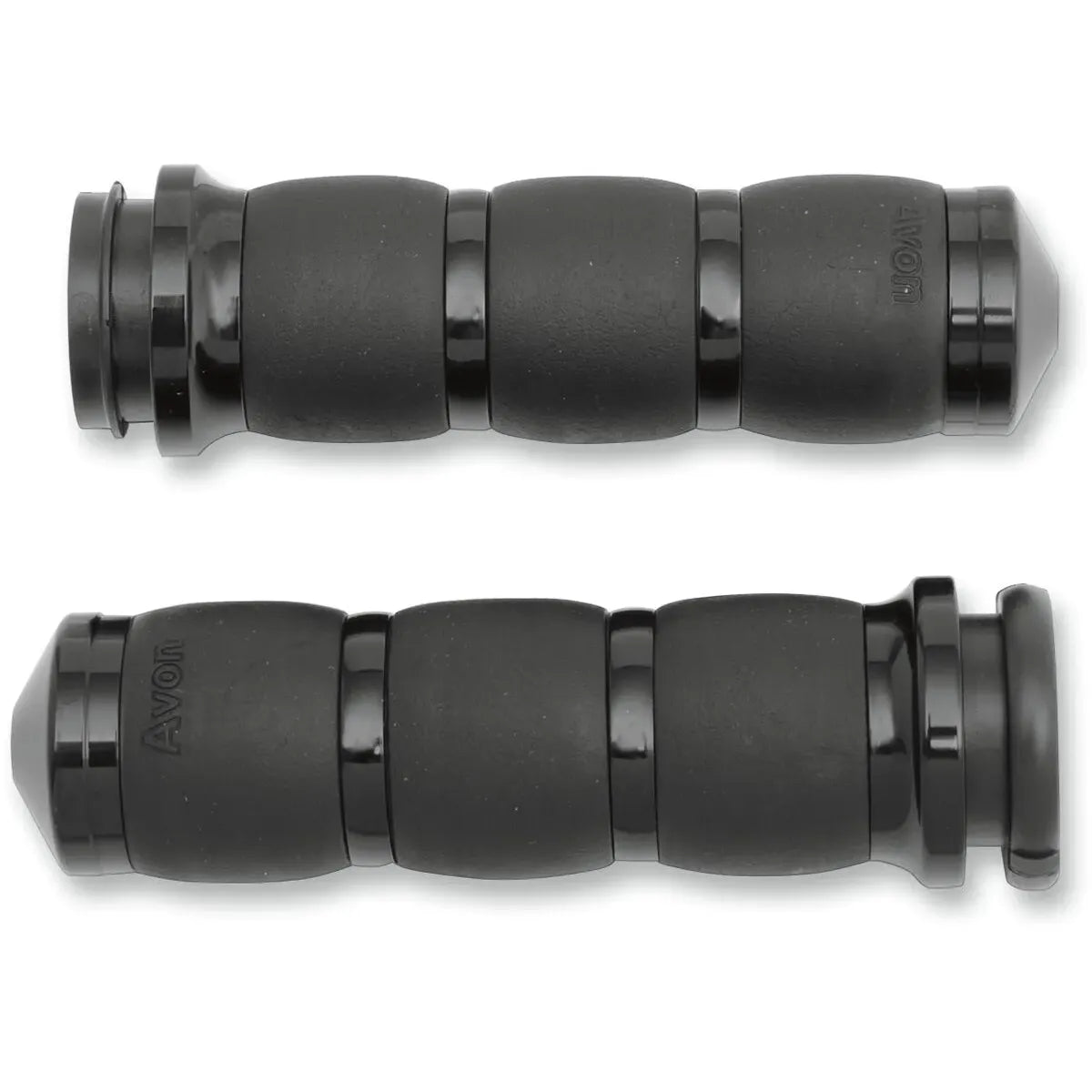 3-Ring Velvet Air Lenkergriffe 1 Zoll E-Gas Schwarz eloxiert – Ansicht 1
