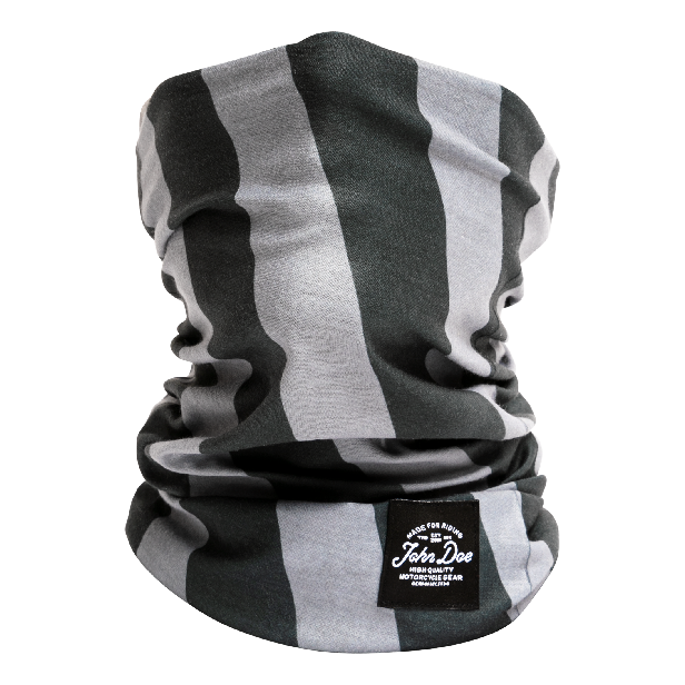 MOTORRAD SCHLAUCHTUCH TUBE STRIPES BLACK GREY