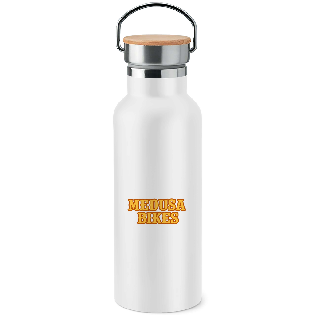 MEDUSA BIKES® - EDELSTAHL-TRINKFLASCHE MIT BAMBUSDECKEL