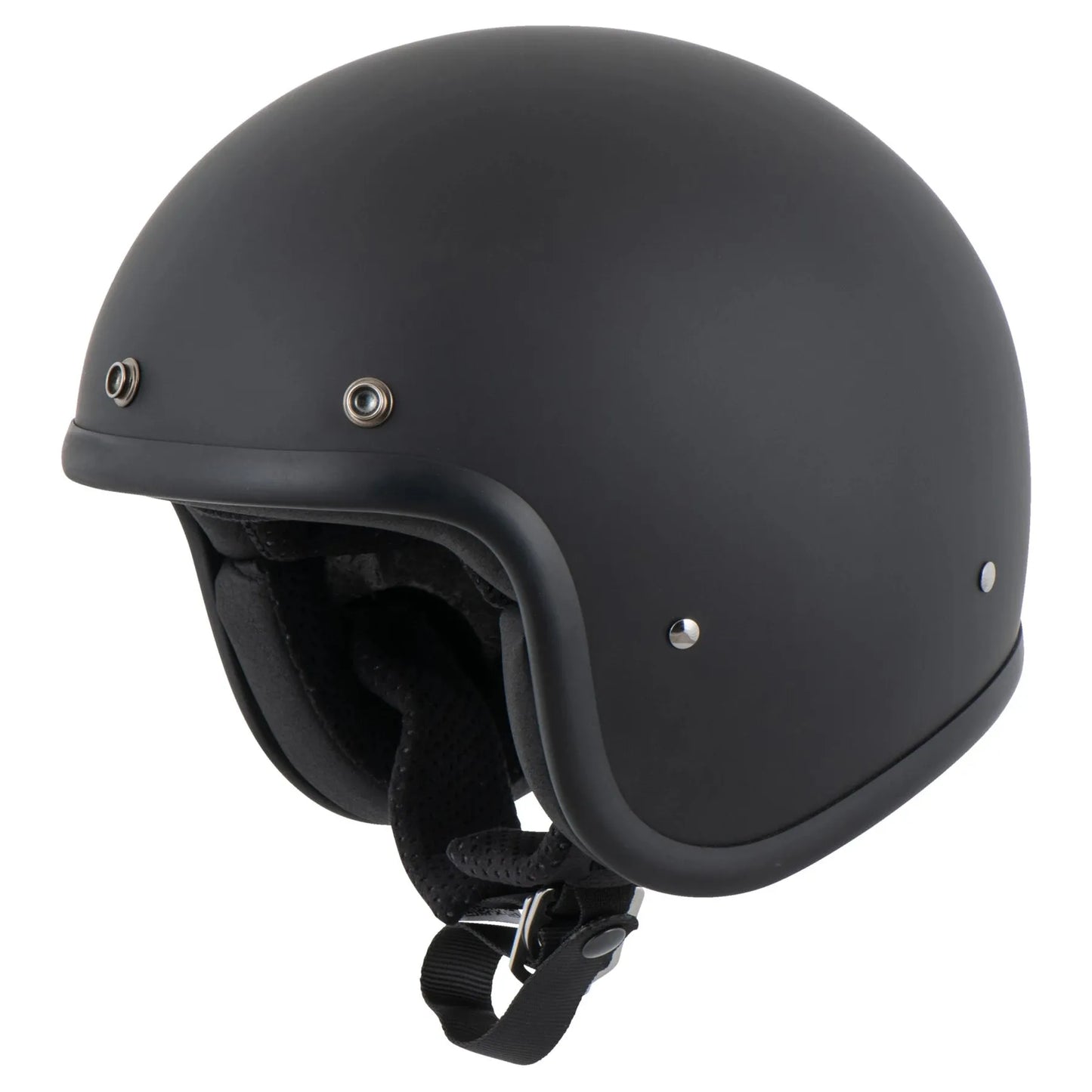 DMD RETRO MATT SCHWARZ HELM