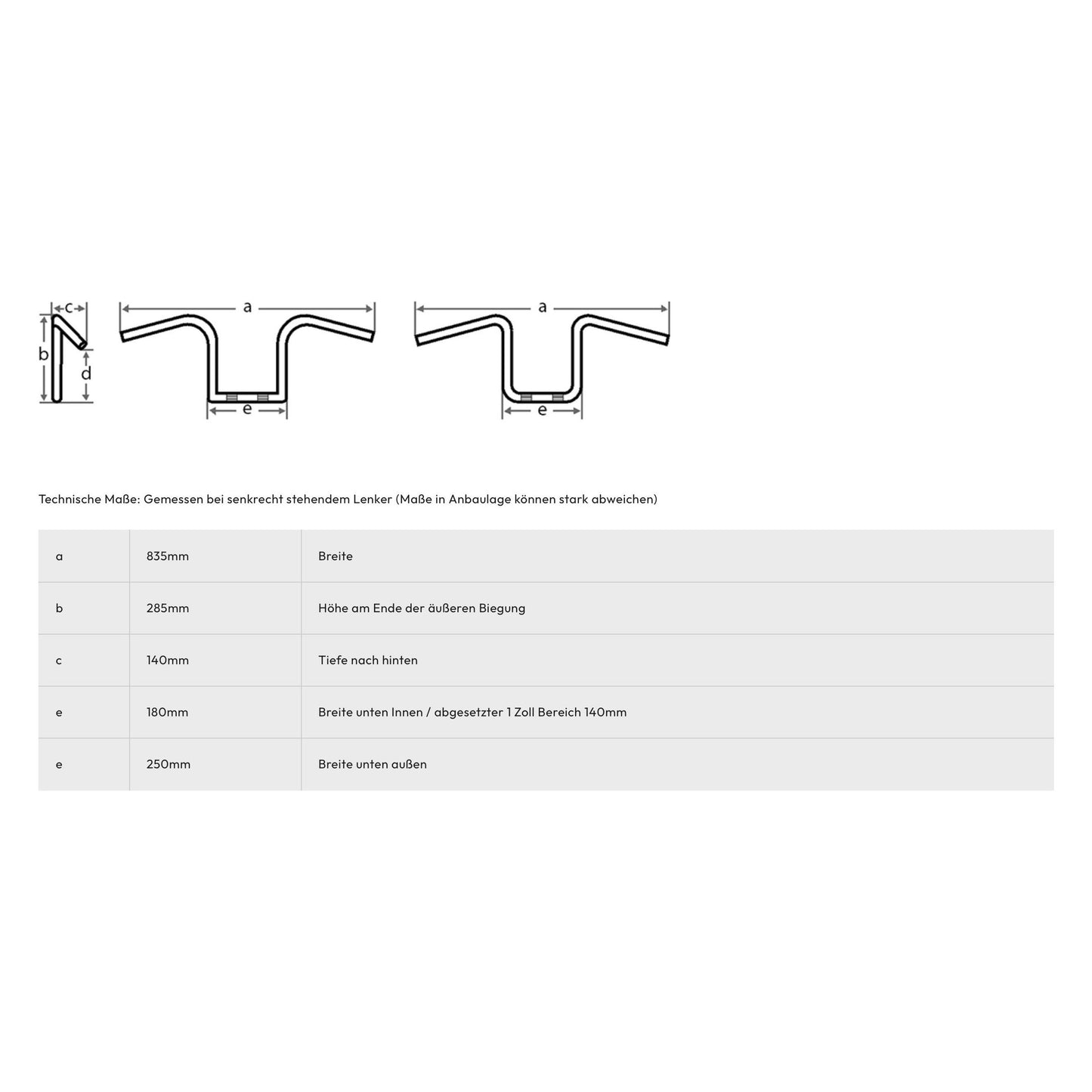 LENKER SANTEE FAT BONANZA Z-BAR 11" FÜR DIVERSE HARLEY MODELLE CHROM