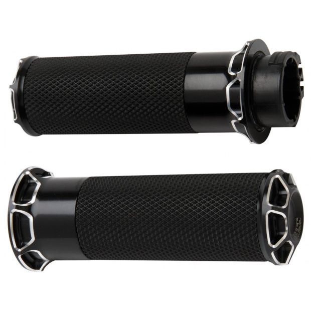 BEVELED FUSION GRIPS | ARLEN NESS | SCHWARZ ELOXIERT | 1" TBW & TC
