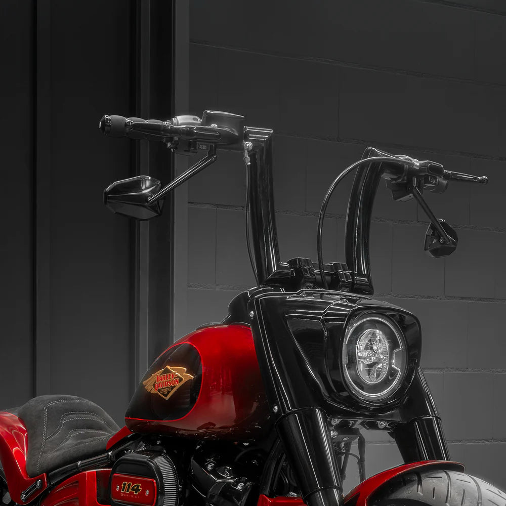 FAT LENKER MONARCH 2 FÜR SOFTAIL & DYNA (FÜR 1.25"RISER) MIT THROTTLE BY WIRE