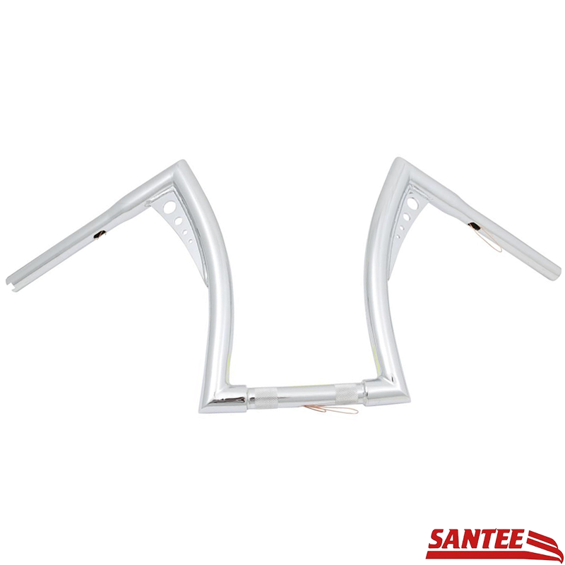LENKER SANTEE BONANZA STYLE APE HANGER 13,5" FÜR DIVERSE HARLEY MODELLE SCHWARZ & CHROM