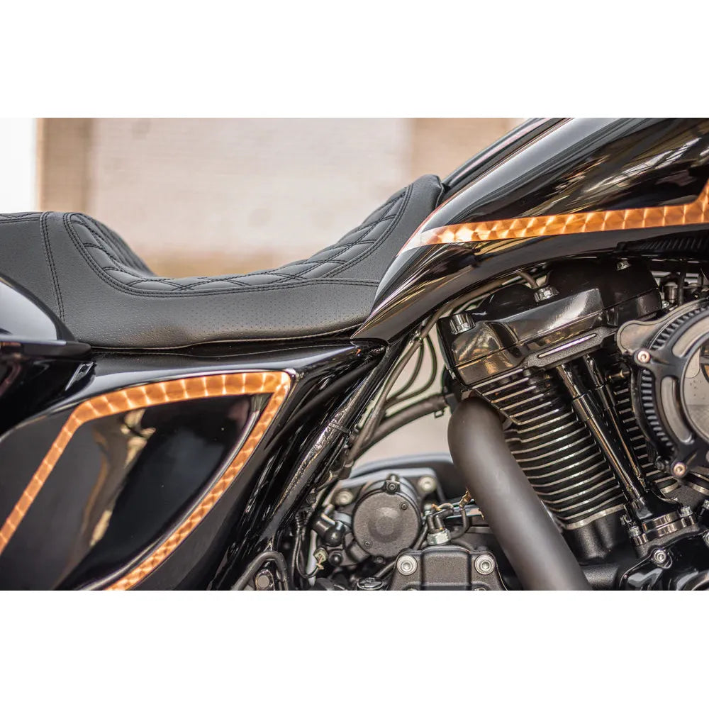 EXTENDED "FLOW2" GAS TANK & SIDE COVER KIT – TOURING MODELLE (09-23)