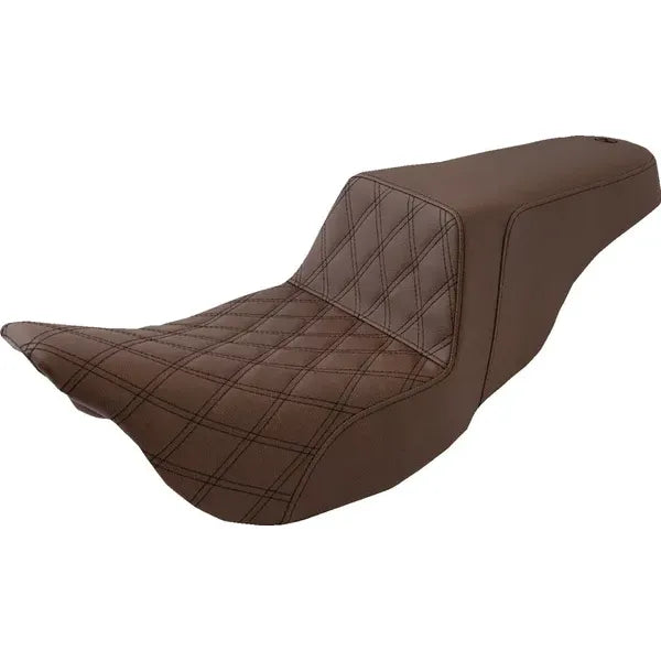 SADDLEMEN STEP-UP SEAT BRAUN | ZWEISITZER | FÜR TOURING FLT AB (2008-2023)