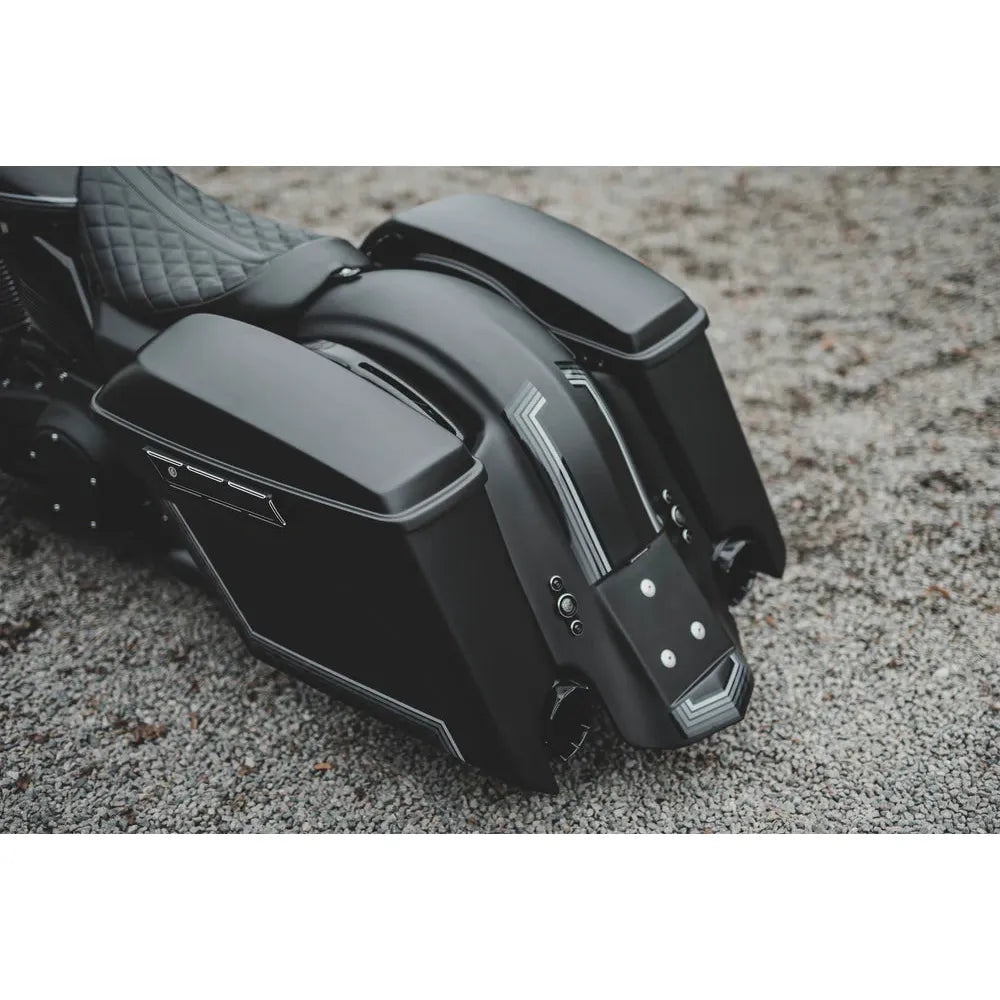 5" STRETCH DOWN BAGGER/KOFFER SADDLEBAG FÜR TOURING MODELLE (1996-2023)