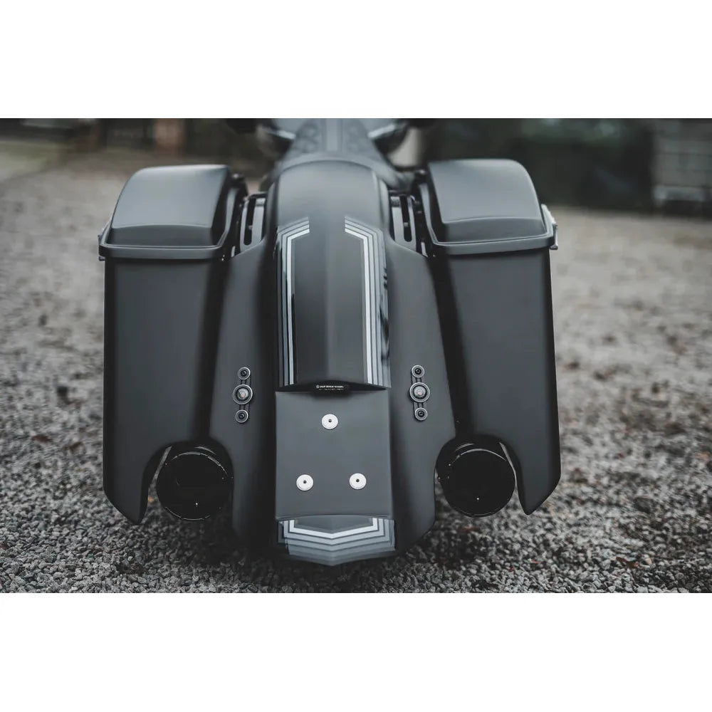 5" STRETCH DOWN BAGGER/KOFFER SADDLEBAG FÜR TOURING MODELLE (1996-2023)