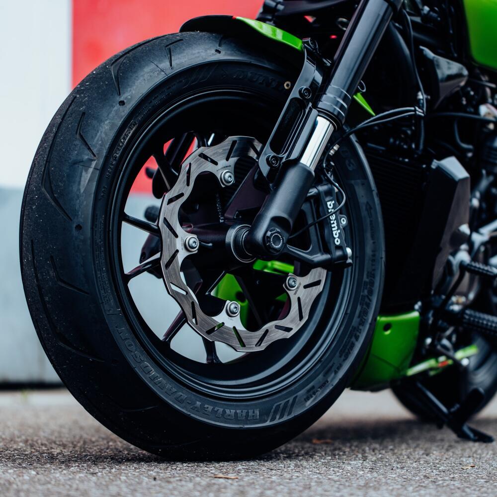 WAVE FRONT BRAKE DISC "PBE06" FOR DYNA LOW RIDER 103 (2017)