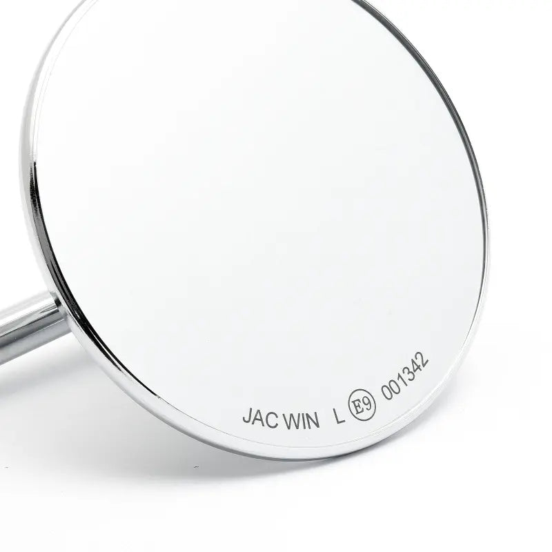 CUSTOM-SPIEGEL RUND 4"/10 CM – SCHWARZ & CHROM