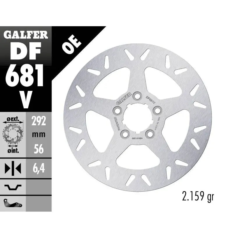 Galfer RUNDE Bremsscheibe DF681V – Produktansicht 2
