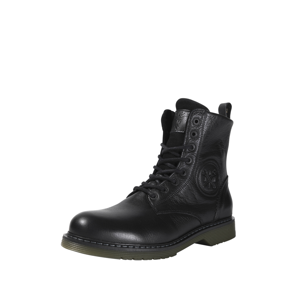 MOTORCYCLE SHOES BOOTS SIXTY BLACK WITH REINFORCEMENTS IN BLACK
