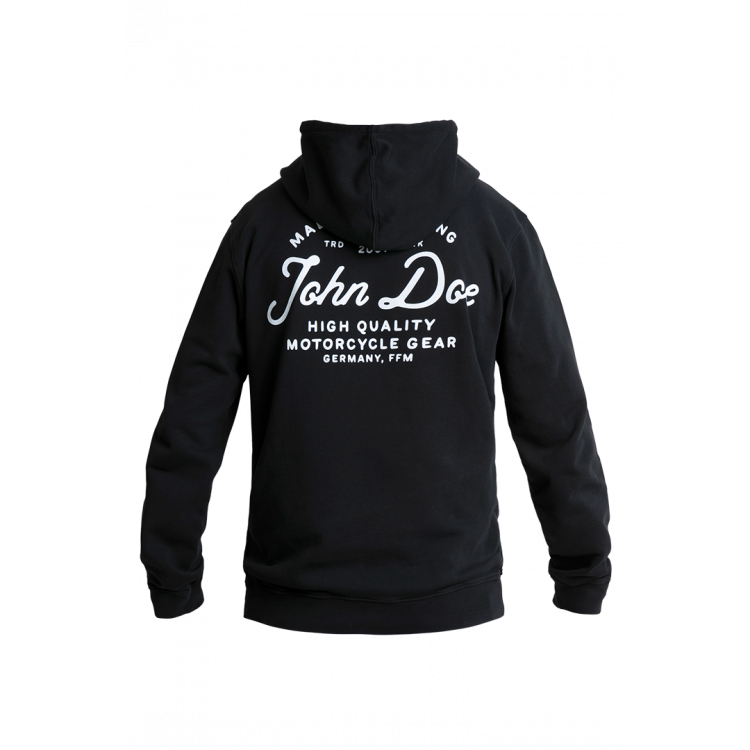 JOHN DOE® – HOODIE JD LETTERING BLACK