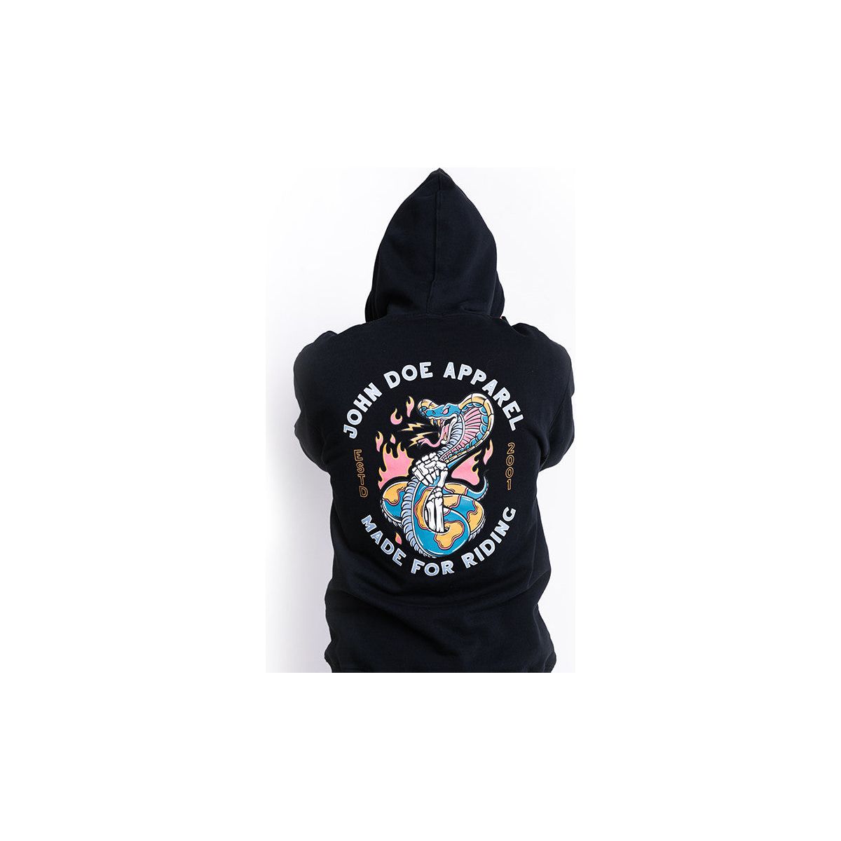 JOHN DOE® – HOODIE SNAKE II BLACK