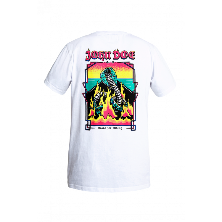 JOHN DOE® – T-SHIRT SNAKE ON FIRE IN 2 FARBEN