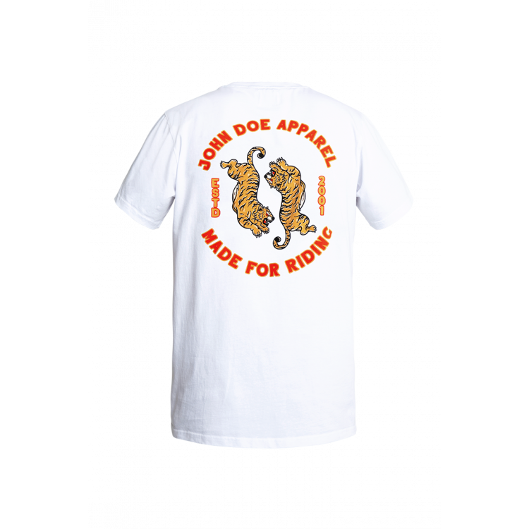 JOHN DOE® – T-SHIRT TIGER II WEIß