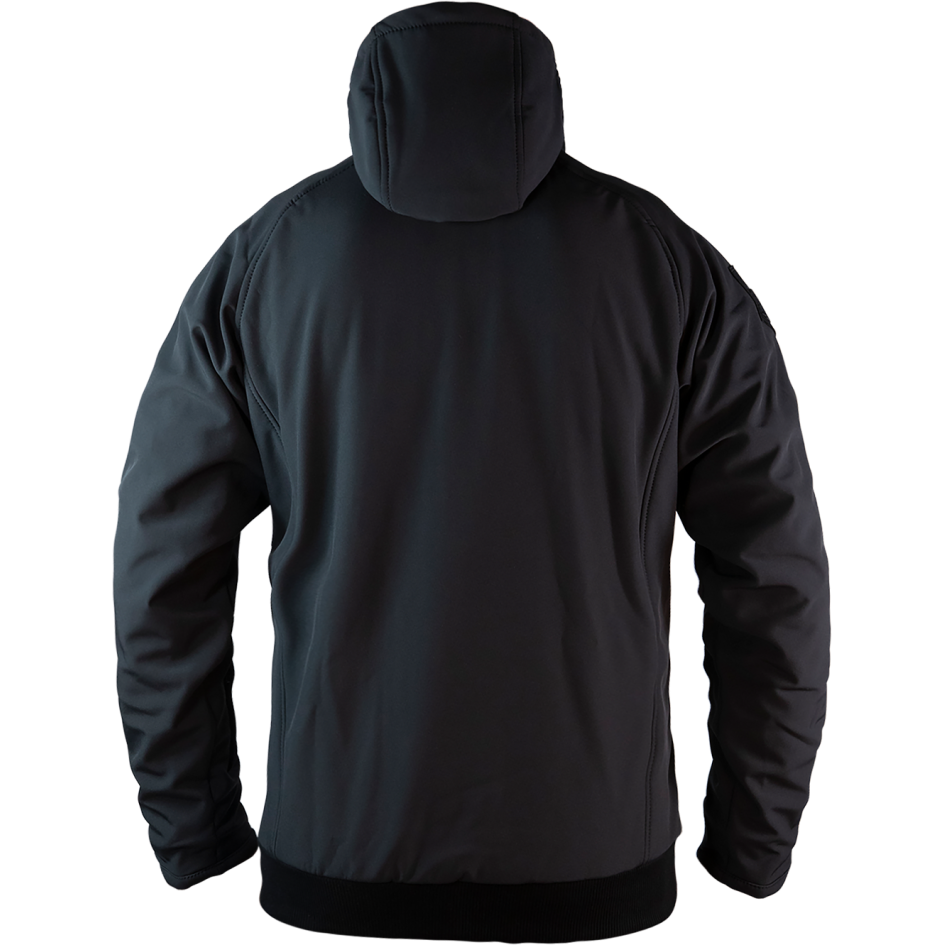 MOTORRAD SOFTSHELLJACKE MIT 2 IN 1 FREIZEIT MIT PROTEKTOREN IN SCHWARZ