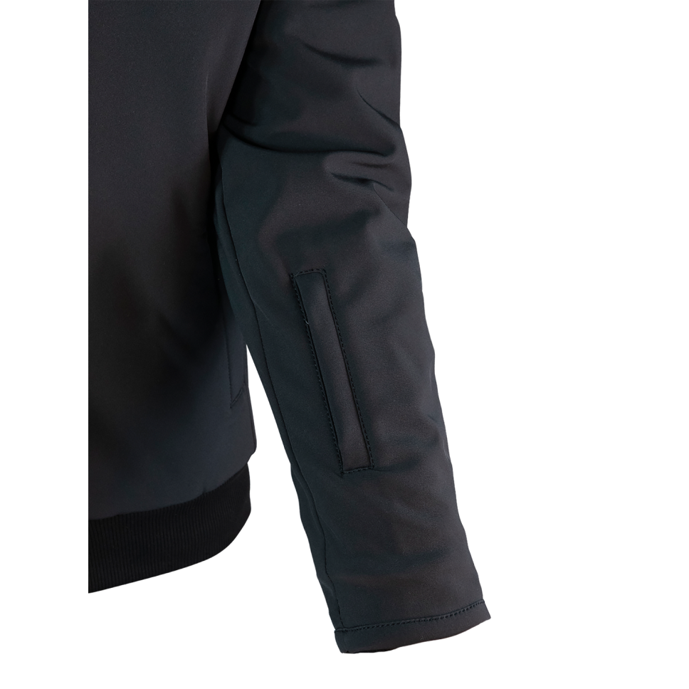 MOTORRAD SOFTSHELLJACKE MIT 2 IN 1 FREIZEIT MIT PROTEKTOREN IN SCHWARZ