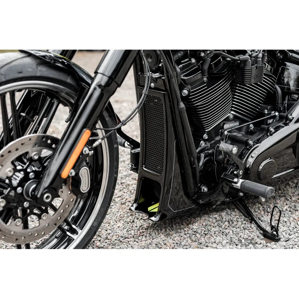 AGGRESSOR KÜHLERCOVER MIT TÜV FÜR SOFTAIL M8 (2018–2024)