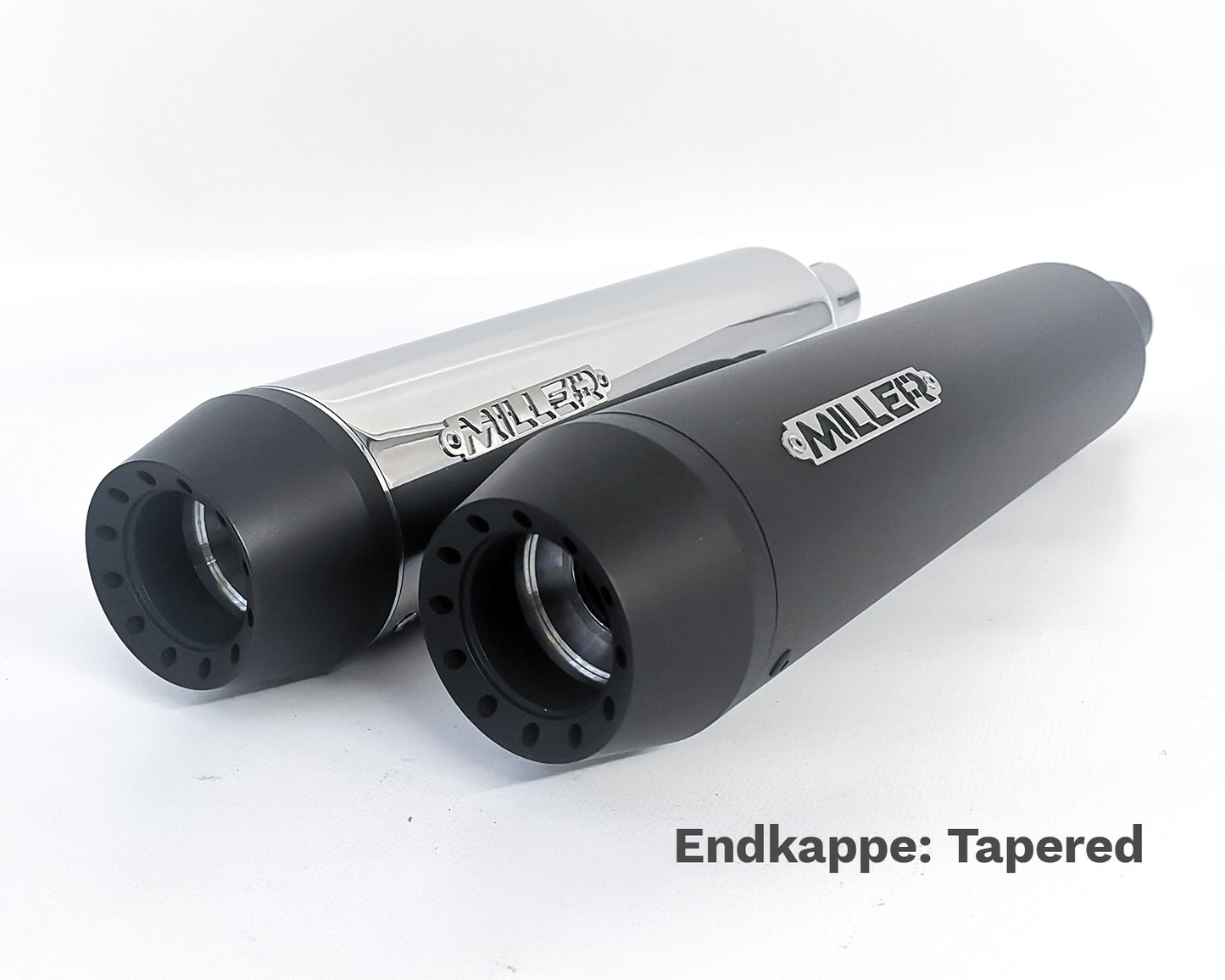 Miller Endkappe Tapered schwarz matt
