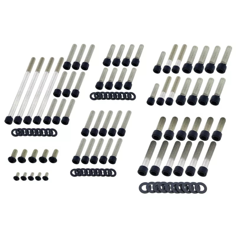 MOTORSCHRAUBEN KIT KOMPLETT FÜR SPORTSTER (04-20) SCHWARZ GLANZ ODER MATT (Kopie)