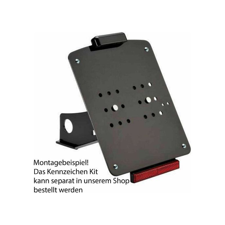 SEITLICHER KENNZEICHENHALTER FÜR DYNA & SOFTAIL MODELLE AB (2006)