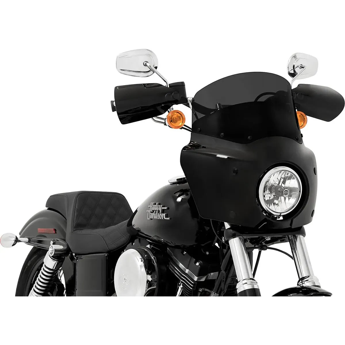 ROAD WARRIOR WINDSCHILD 9 ZOLL DEEP SMOKE – DYNA / SOFTAIL / ROAD KING (1991–2024, JE NACH MONTAGESATZ) – PRODUKTFOTO