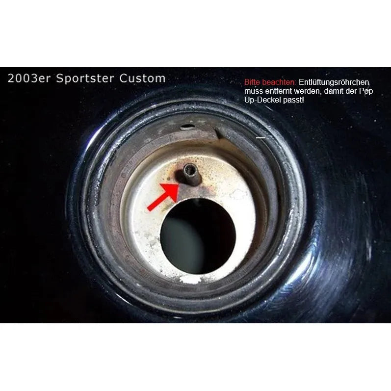 POP-UP TANKDECKEL SCHWARZ SEIDENMATT – HARLEY AB (1996)