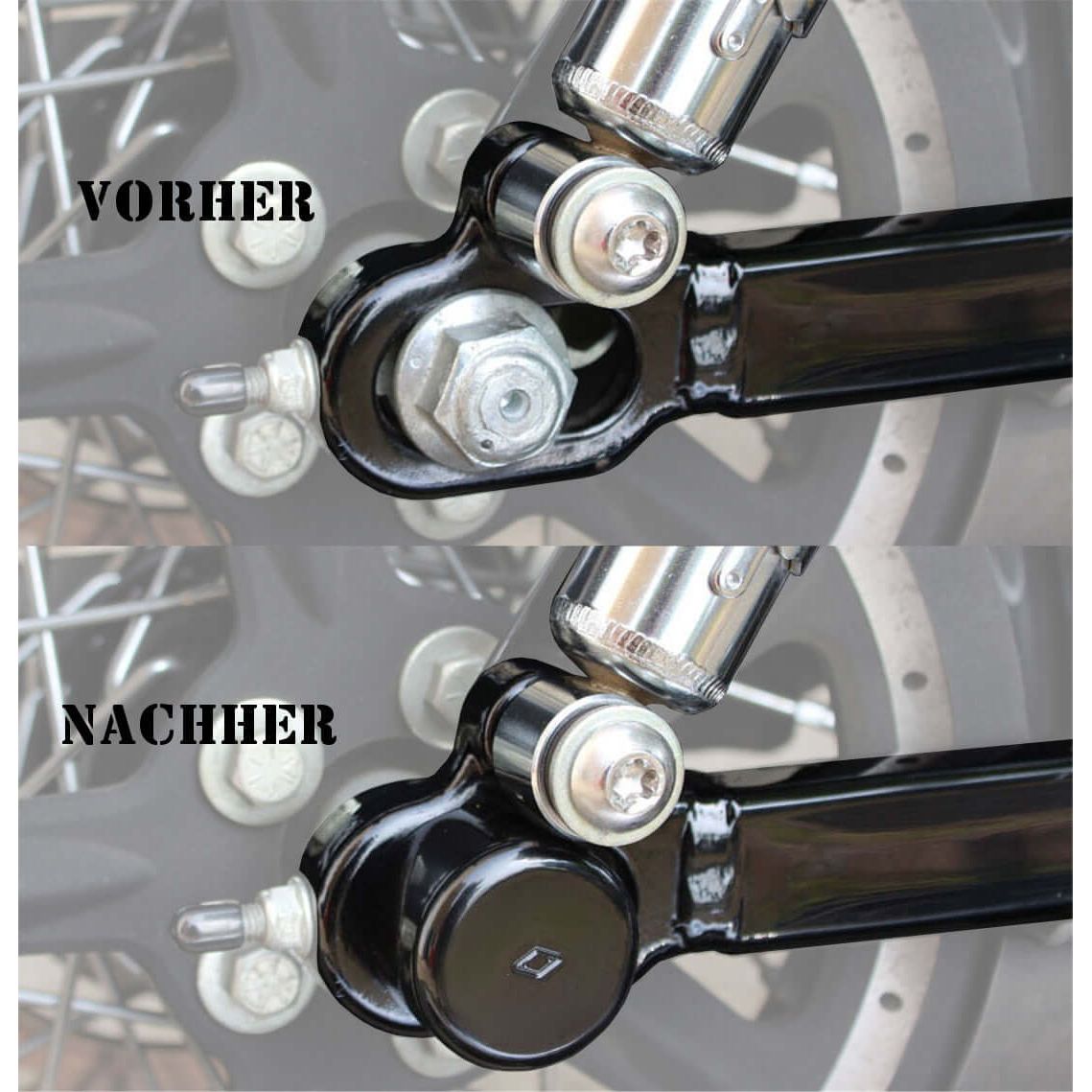 ACHSEN COVER HECK SCHWARZ FÜR SPORTSTER (14-20)