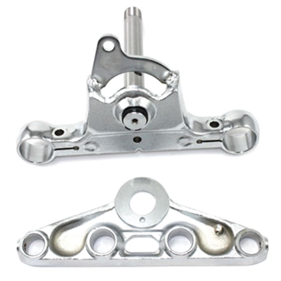 Verchromte 41-mm-Gabelbrücken für Harley-Davidson FXWG – Chrom