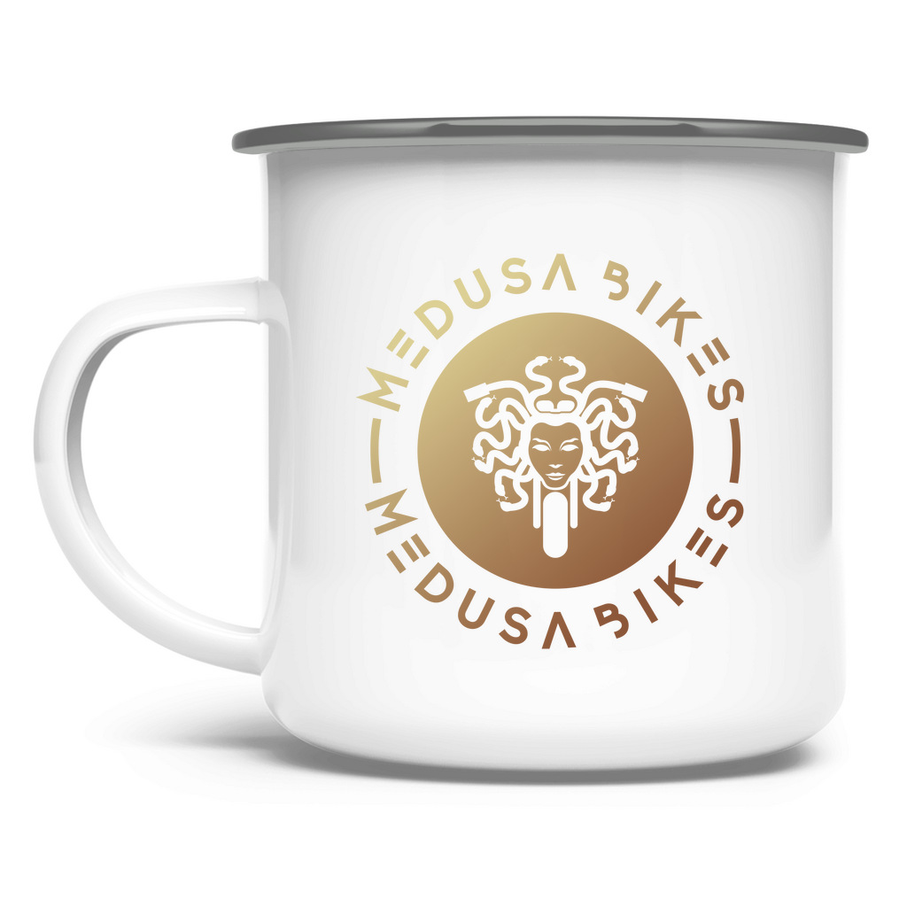 TASSEN – EMAILLE-TASSE MIT LOGO – MEDUSA BIKES