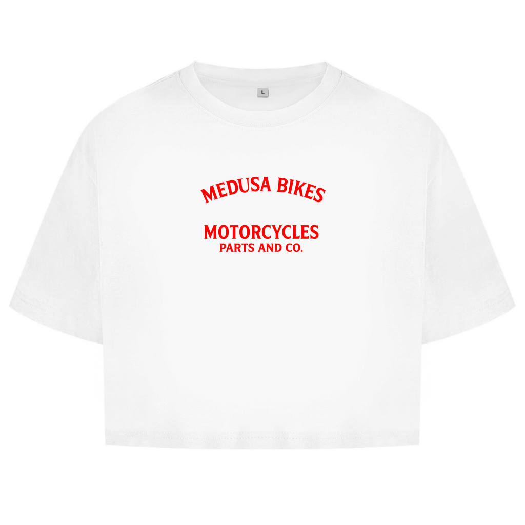 MEDUSA BIKES® CLOTHES – DAMEN CROP TOP "MOTORCYCLE & CO“ – CORE LINE – MEDUSA BIKES