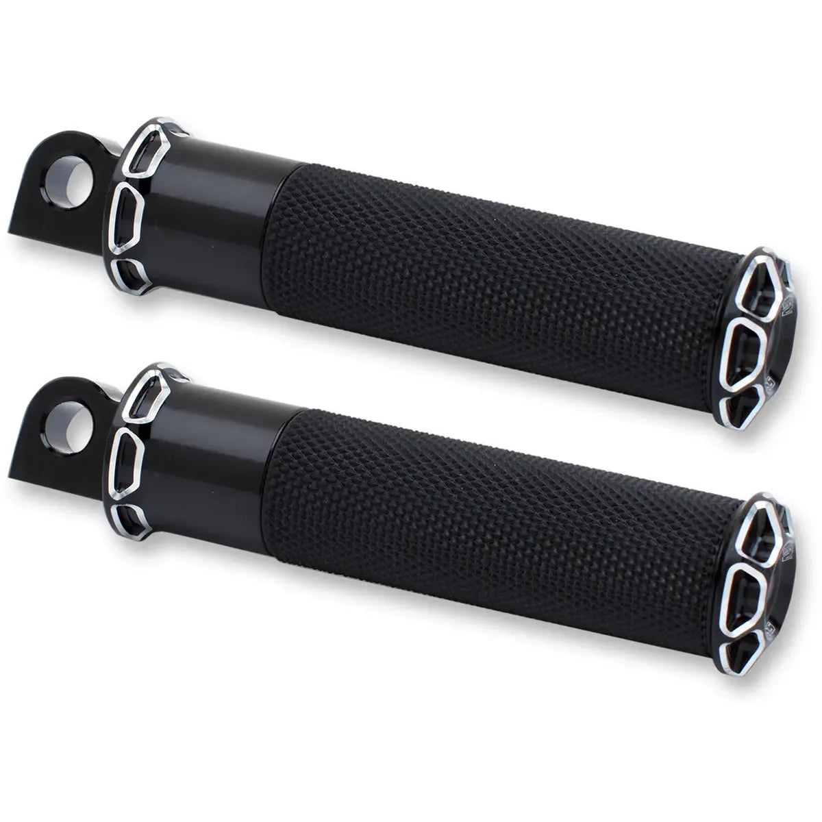 FUSION BEVELED FUSSRASTEN SCHWARZ MIT MALE-MOUNT – Produktbild 1