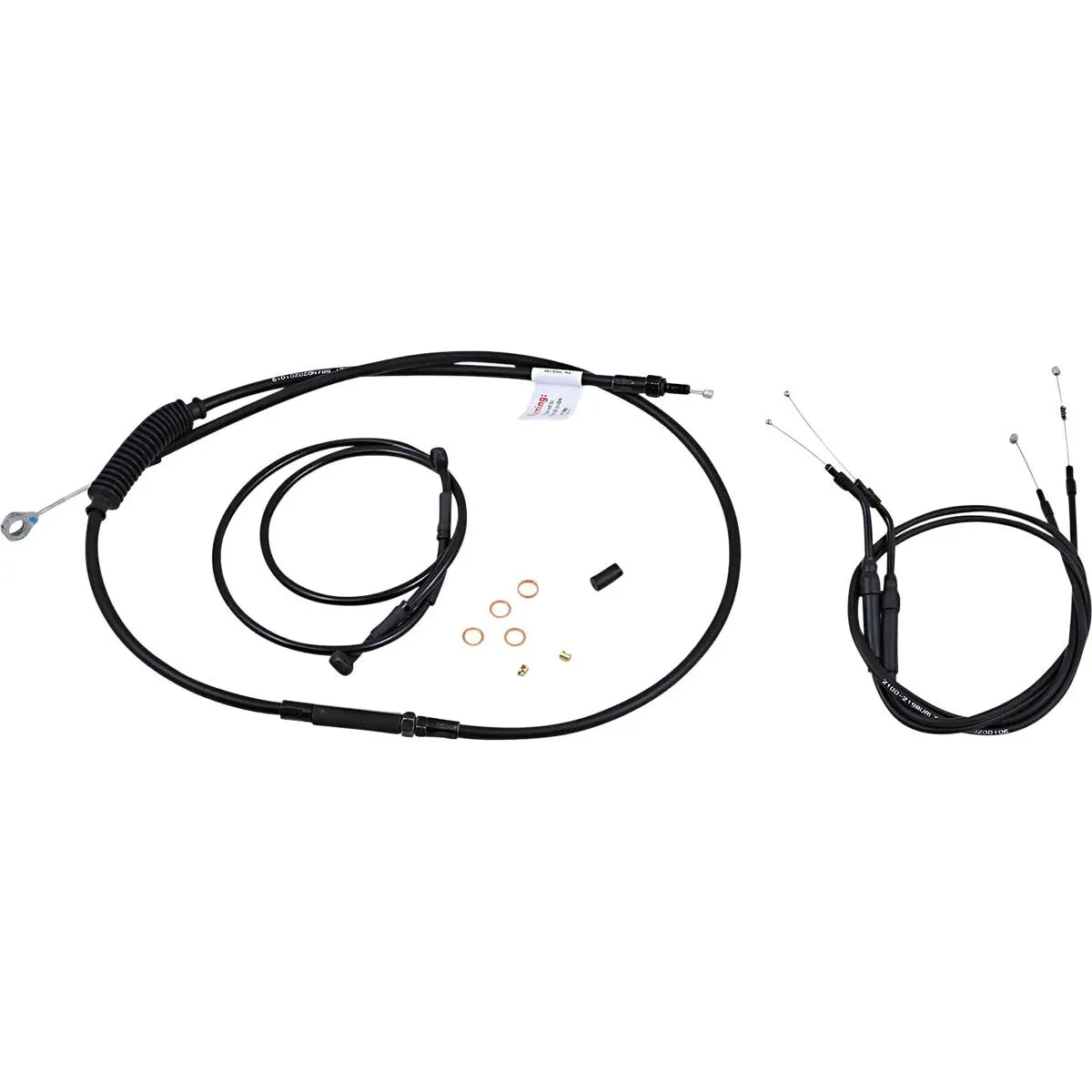 JAIL BAR KABEL-KIT | 10 ZOLL | NON-ABS | HARLEY SPORTSTER 2004–2006 – ANSICHT 2