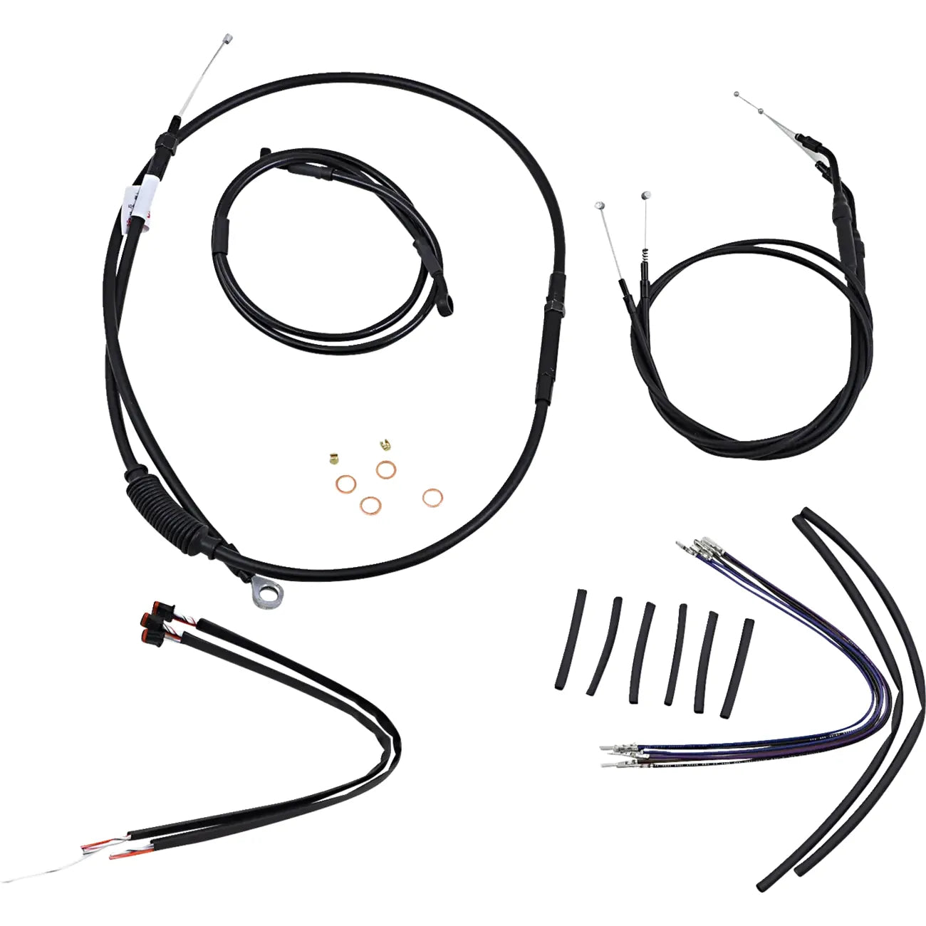 JAIL BAR KABEL-KIT | 12 ZOLL | NON-ABS | HARLEY SPORTSTER 2014–2022 – ANSICHT 1