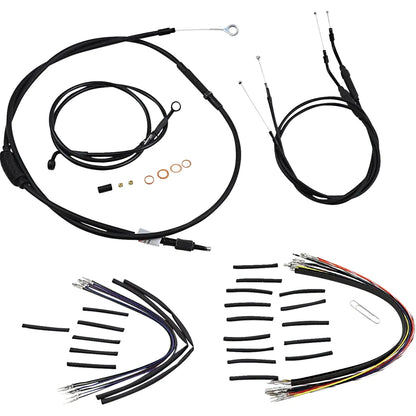 JAIL BAR KABEL-KIT | 10 ZOLL | NON-ABS | HARLEY DYNA 2007–2011 – ANSICHT 1