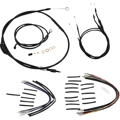 JAIL BAR KABEL-KIT | 10 ZOLL | NON-ABS | HARLEY DYNA 2007–2011 – ANSICHT 2