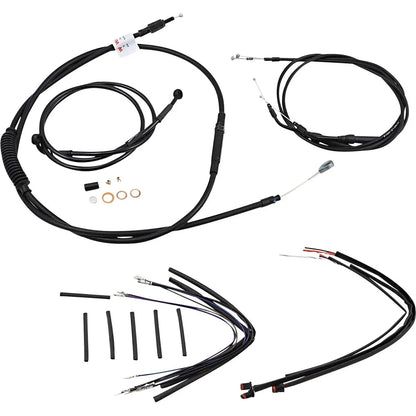JAIL BAR KABEL-KIT | 12 ZOLL | NON-ABS | HARLEY DYNA 2014–2017 – ANSICHT 2