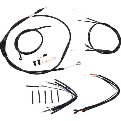 JAIL BAR KABEL-KIT | 14 ZOLL | NON-ABS | HARLEY DYNA 2014–2017 – ANSICHT 2