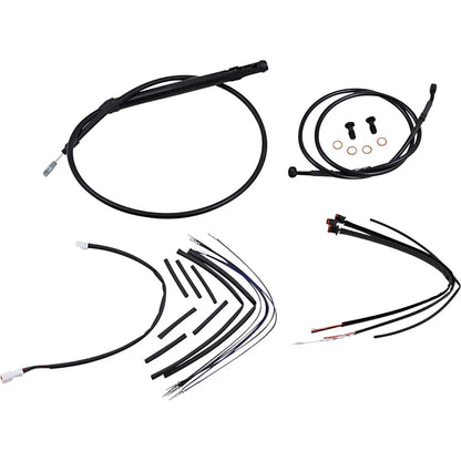 JAIL BAR KABEL-KIT | 14 ZOLL | NON-ABS | HARLEY M8 SOFTAIL 2018–2025 – ANSICHT 1