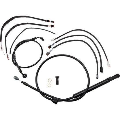 JAIL BAR KABEL-KIT | 12 ZOLL | ABS | HARLEY M8 FAT BOB & LOW RIDER S 2018–2025 – ANSICHT 1