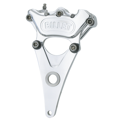 4-Kolben-Bremssattel hinten, 10 Zoll für Harley-Davidson BIG TWIN 4-GANG – Poliert