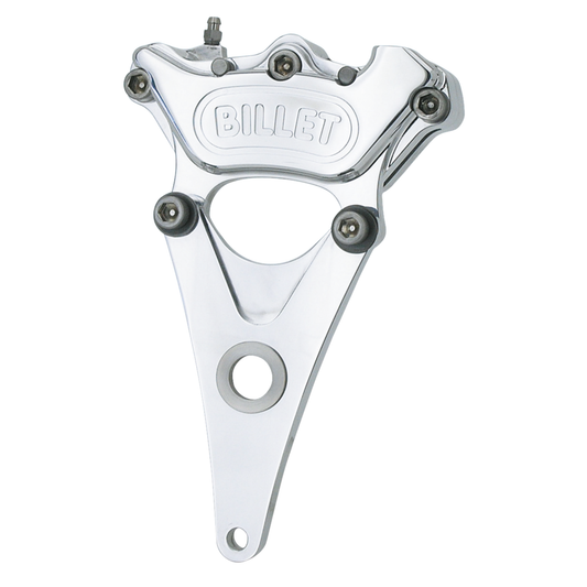 4-Kolben-Bremssattel hinten, 10 Zoll für Harley-Davidson BIG TWIN 4-GANG – Poliert