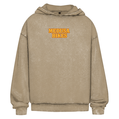 MEDUSA BIKES® – OVERSIZE HOODIE WASHED "ONLY LETTERS"
