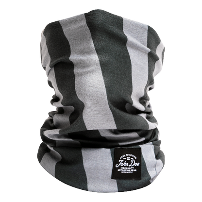 MOTORRAD SCHLAUCHTUCH TUBE STRIPES BLACK GREY