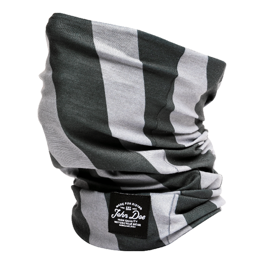 MOTORRAD SCHLAUCHTUCH TUBE STRIPES BLACK GREY