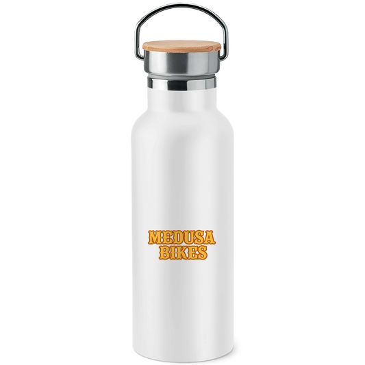 MEDUSA BIKES® - EDELSTAHL-TRINKFLASCHE MIT BAMBUSDECKEL