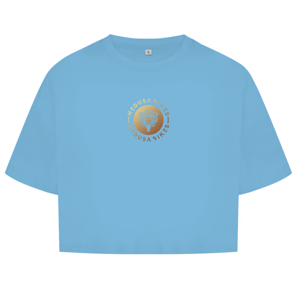 MEDUSA BIKES® - TOP CORTO PARA MUJER “LOGO DELANTERO” - LÍNEA CORE 