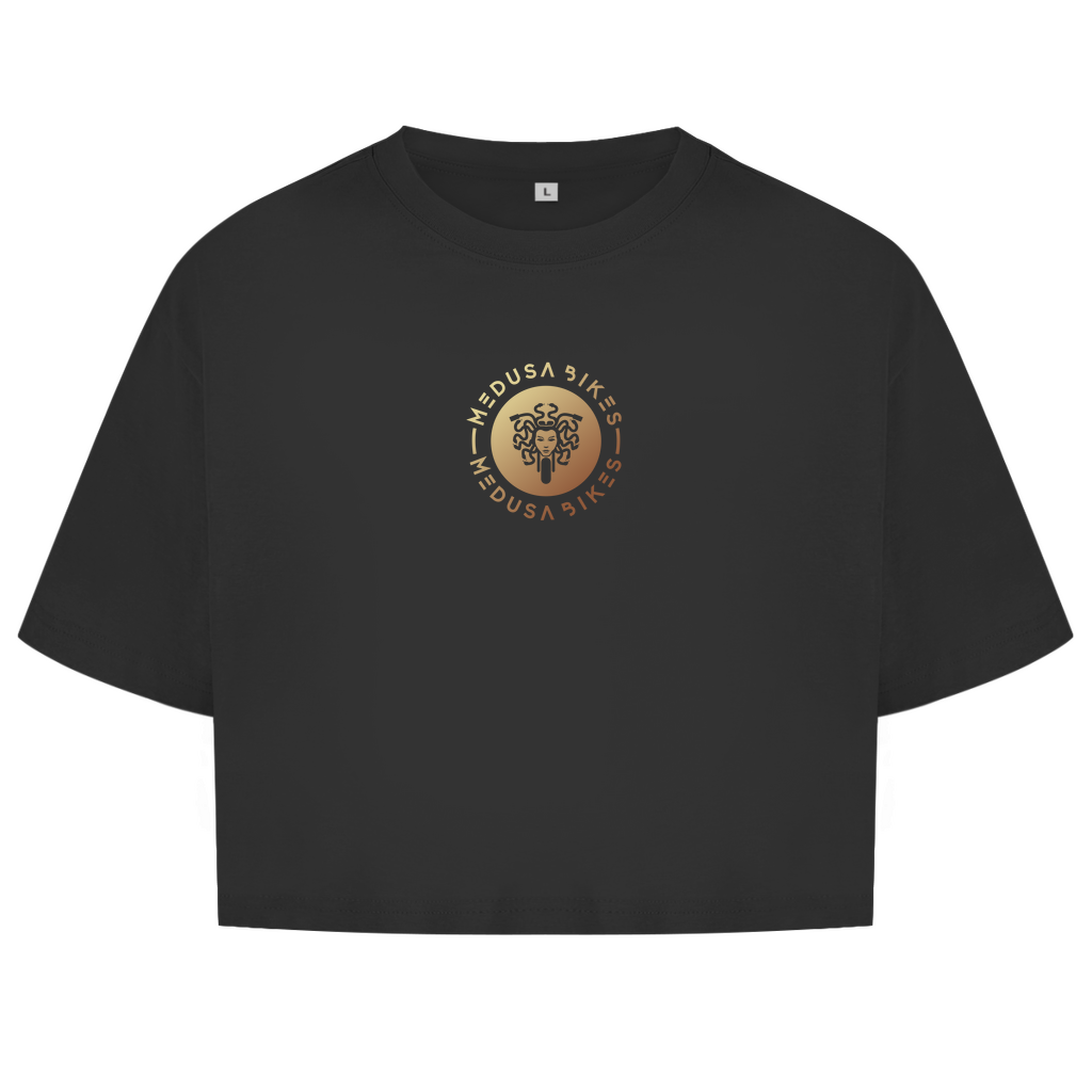 MEDUSA BIKES® - TOP CORTO PARA MUJER “LOGO DELANTERO” - LÍNEA CORE 