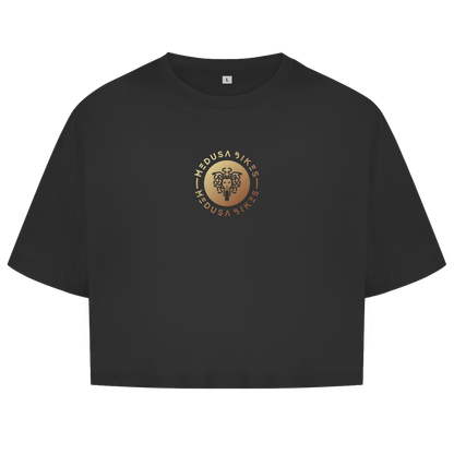 MEDUSA BIKES® - TOP CORTO PARA MUJER “LOGO DELANTERO” - LÍNEA CORE 